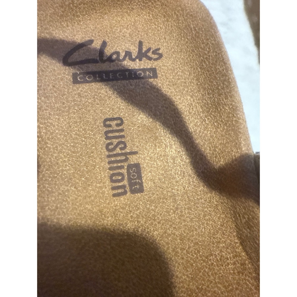 Clarks Leximari Gold‎ Beige Snake Print Cushion Soft Sandals US 6.5W - Picture 2 of 5